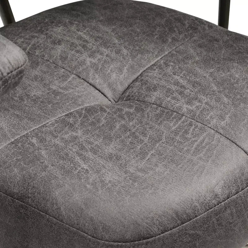 Vintage-Inspired Faux Suede Home Office Chair with Adjustable Height