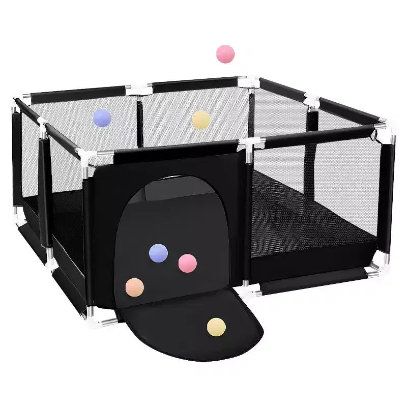 50x50" 4-Panel Baby Playpen - Spacious & Secure Portable Playard