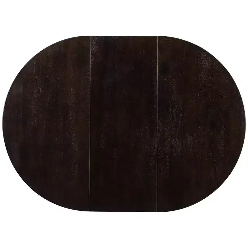 Farmhouse Dining Table with 4-Leg X-Shaped Base and 16" Extension Leaf