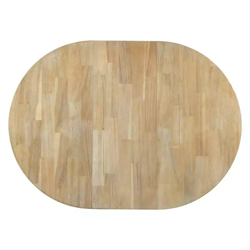 Farmhouse Dining Table with 4-Leg X-Shaped Base and 16" Extension Leaf