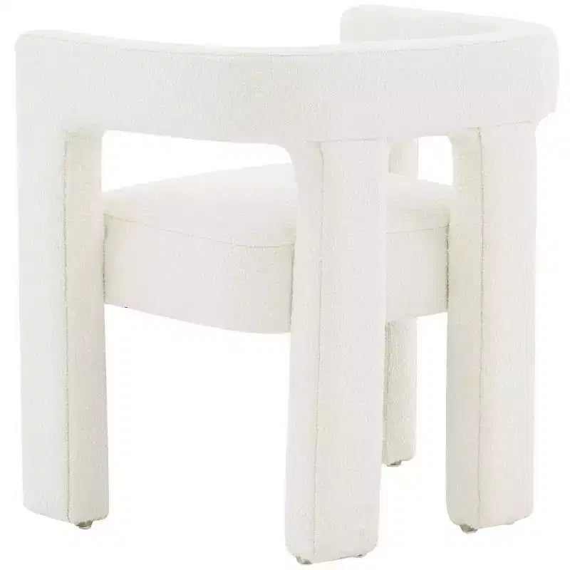 Contemporary Upholstered Dining Chair - Slate Grey, Wood Frame