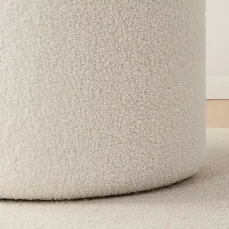 Large 22 Inch Round Coffee Table Storage Ottoman