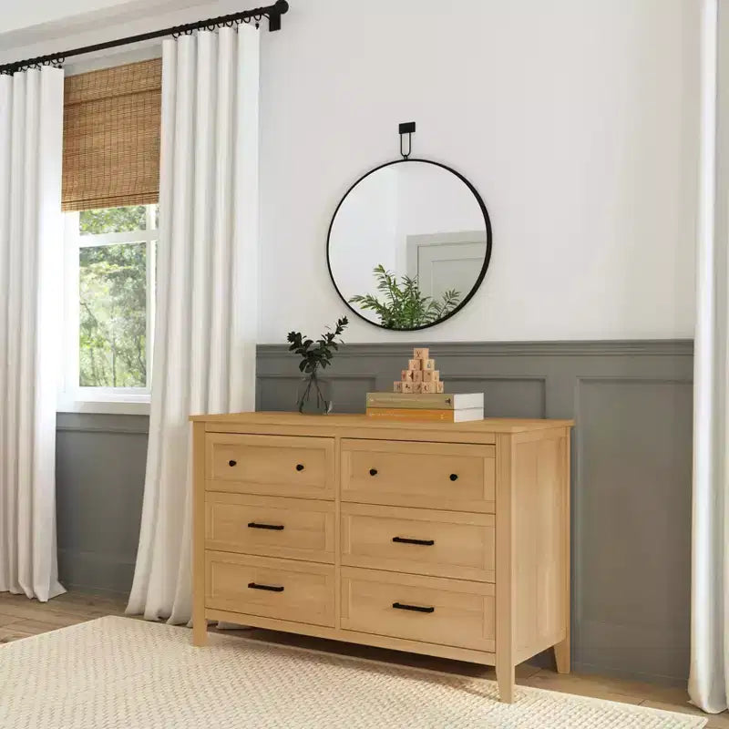 6-Drawer Nursery Dresser - GREENGUARD Gold Certified, Pine Wood
