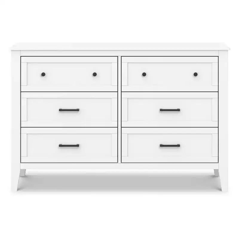 6-Drawer Nursery Dresser - GREENGUARD Gold Certified, Pine Wood
