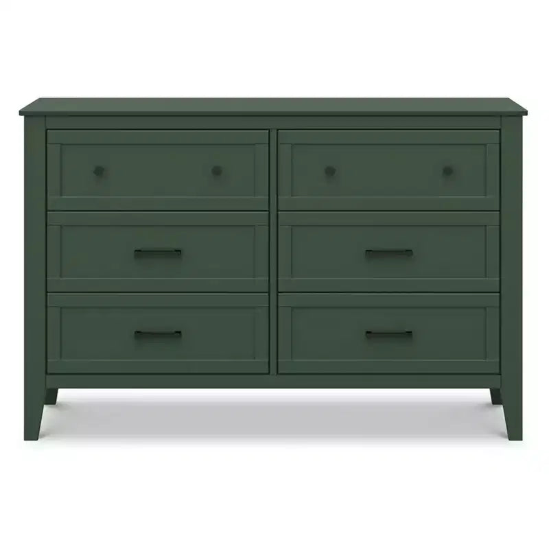 6-Drawer Nursery Dresser - GREENGUARD Gold Certified, Pine Wood