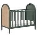 Boho Cane 3-in-1 Convertible Crib with Toddler Bed Conversion Kit