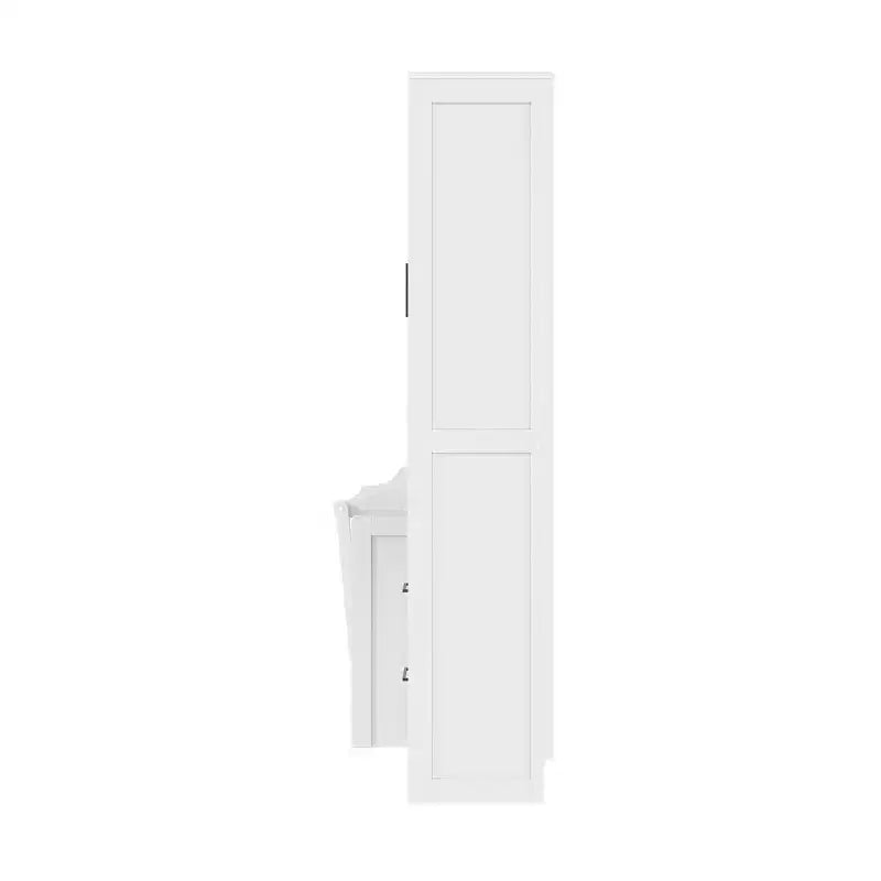 Full Murphy Bed with Closet, Storage Drawers and Shelves for Guest Room or Office